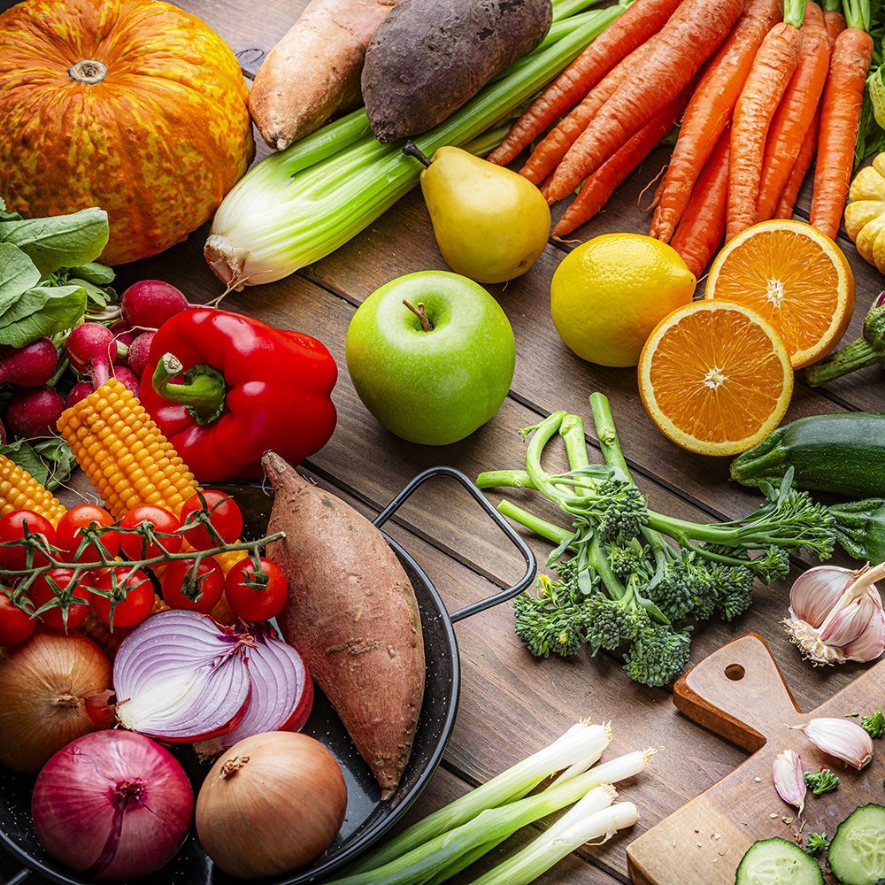 Fruits and vegetables