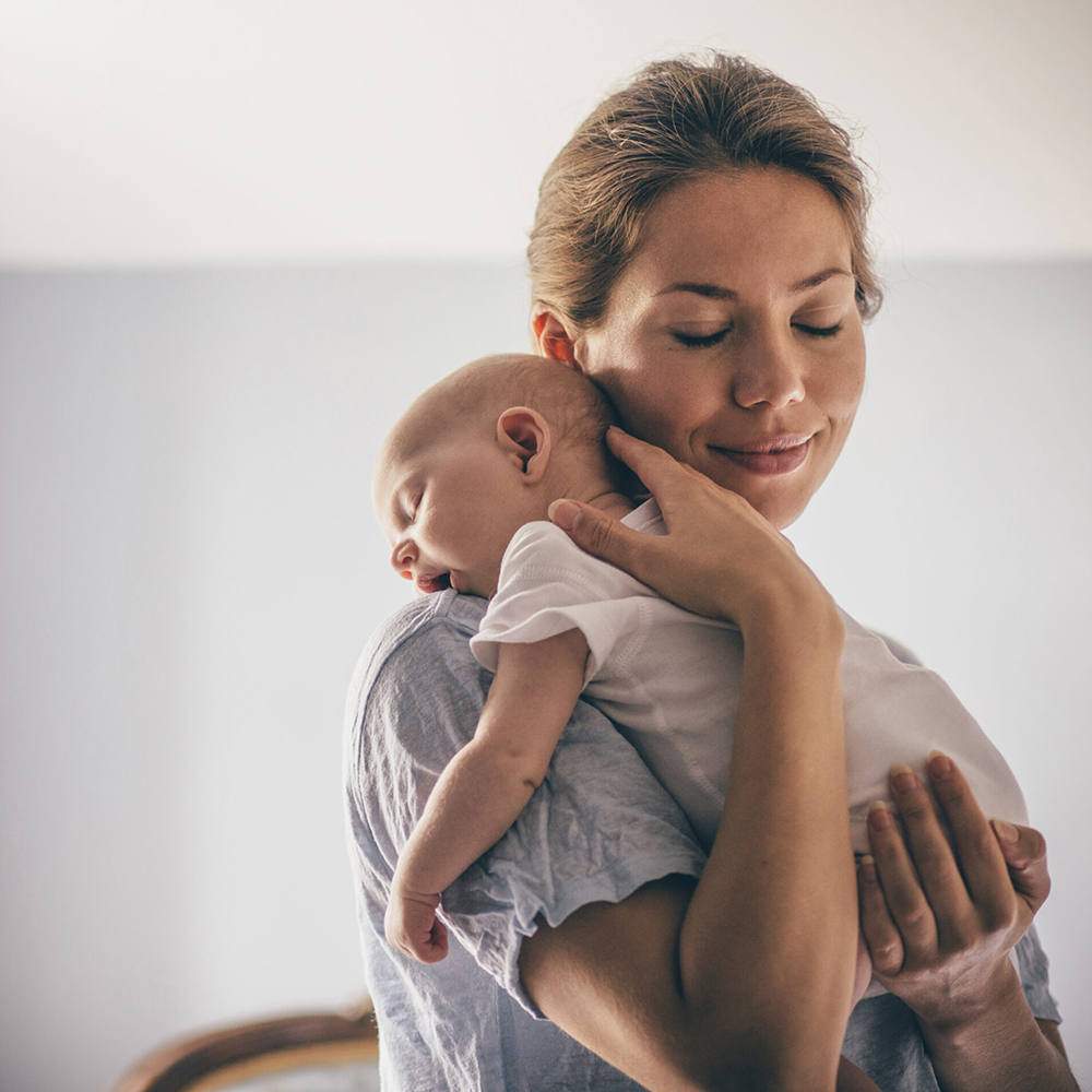 Mom with baby