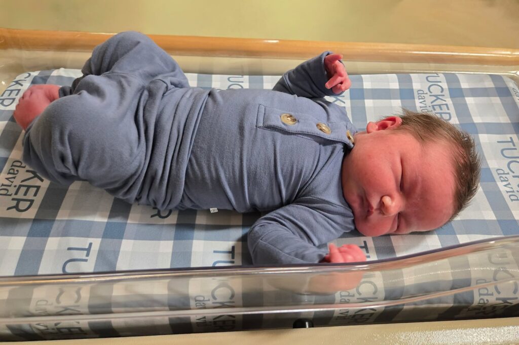 Baby in hospital
